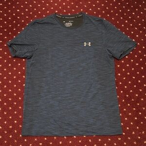 Under Armour Men's LARGE Heathered Navy Tee